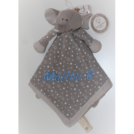 Økologisk elefant nusseklud med navn fra Teddykompaniet
