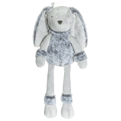Teddykompaniet grå Flufisser kaninbamse med navn på