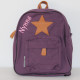Smallstuff aubergine rygsæk med navn på
