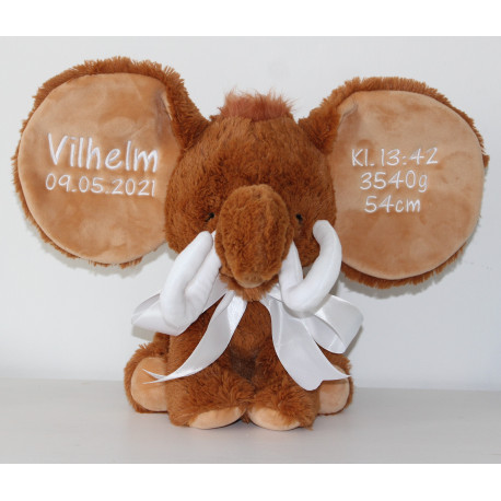 Cubbies Mammut bamse med navn