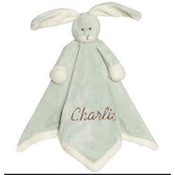 Teddykompaniet støvet grøn kanin nusseklud med navn på