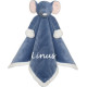 Teddykompaniet blå Elefant nusseklud med navn