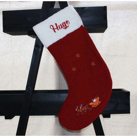 Klassisk julestrømpe i kraftig kvalitet – perfekt til julegaver.