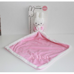 Teddykompaniet lyserød Miffy nusseklud med navn på