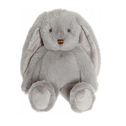 Grå Svea bamse fra Teddykompaniet med navn broderet i øret.