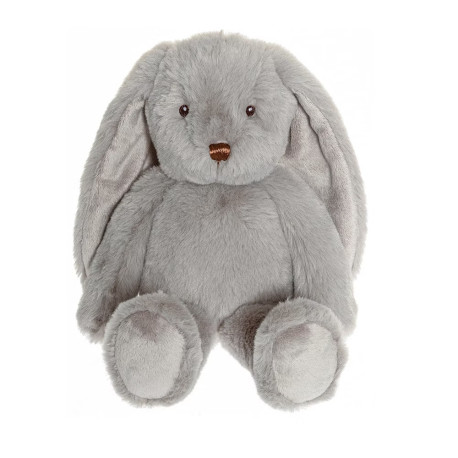 Grå Svea bamse fra Teddykompaniet med navn broderet i øret.