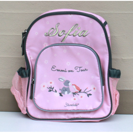 Sterntaler Lyserød Emmi børnetaske med navn på