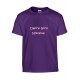MørkeLilla børne T-shirt med tekst