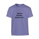 Lys lilla børne t-shirt med tekst på