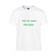 Hvid børne T-shirt med navn eller tekst påørne T-shirt