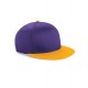 Lilla og gul Junior flatpeak cap med navn på