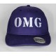 Lilla snapback cap med navn på